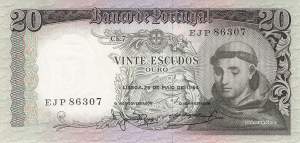 20 Escudos 26.5.1964 p.167a-2